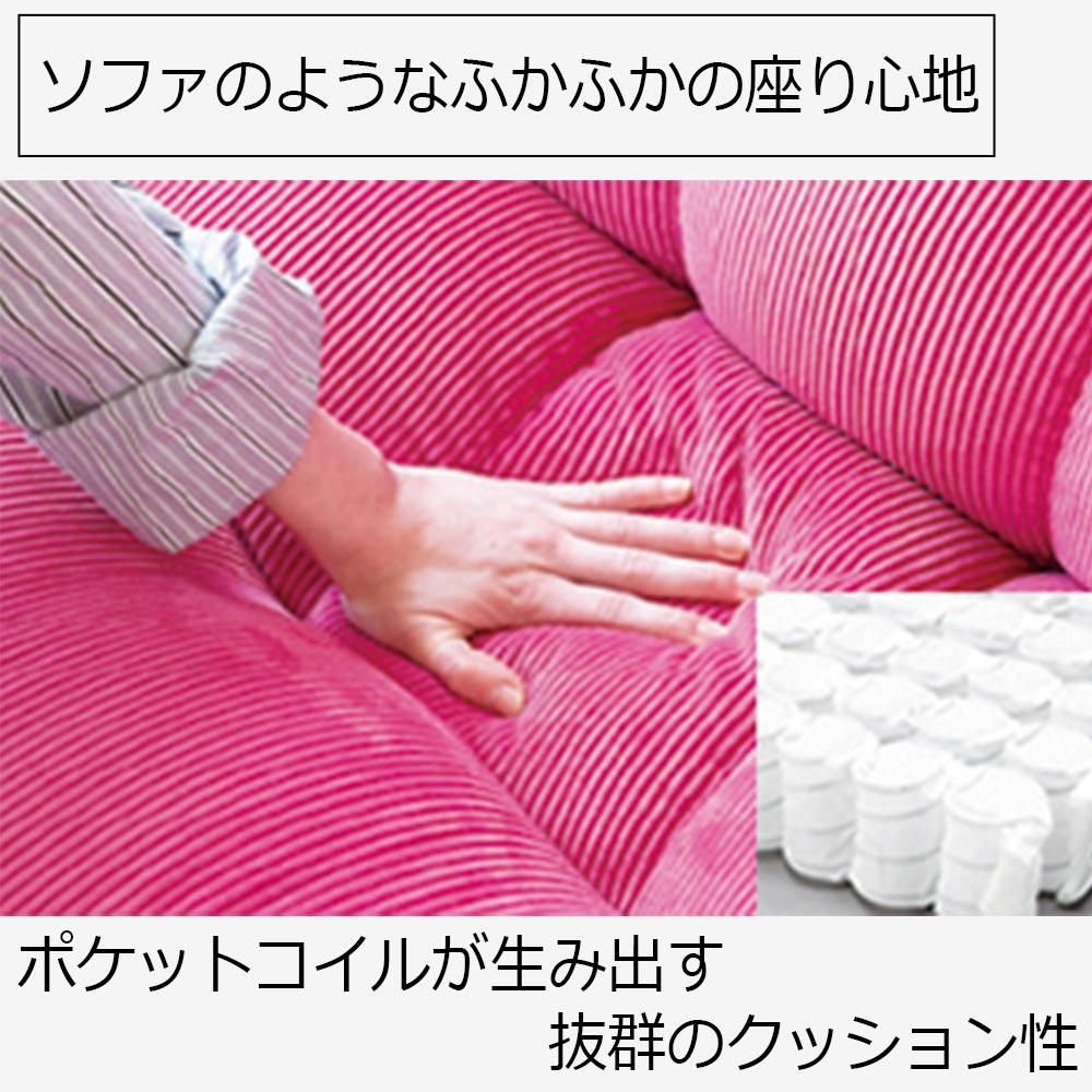 フロアチェア  座椅子「ピグレットJr」ブルック色