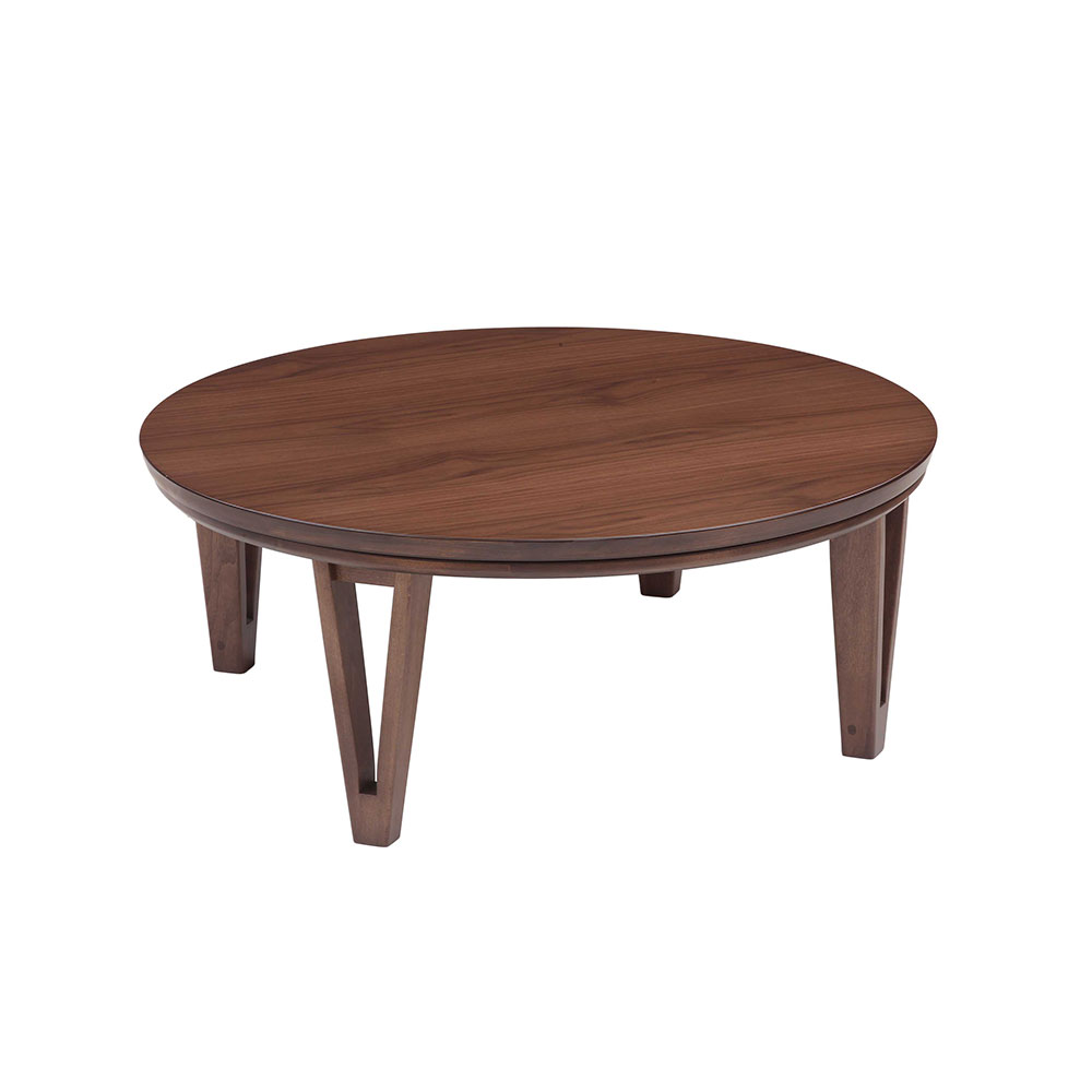 こたつ「アーバン」円形 ブラウン色 幅85cm