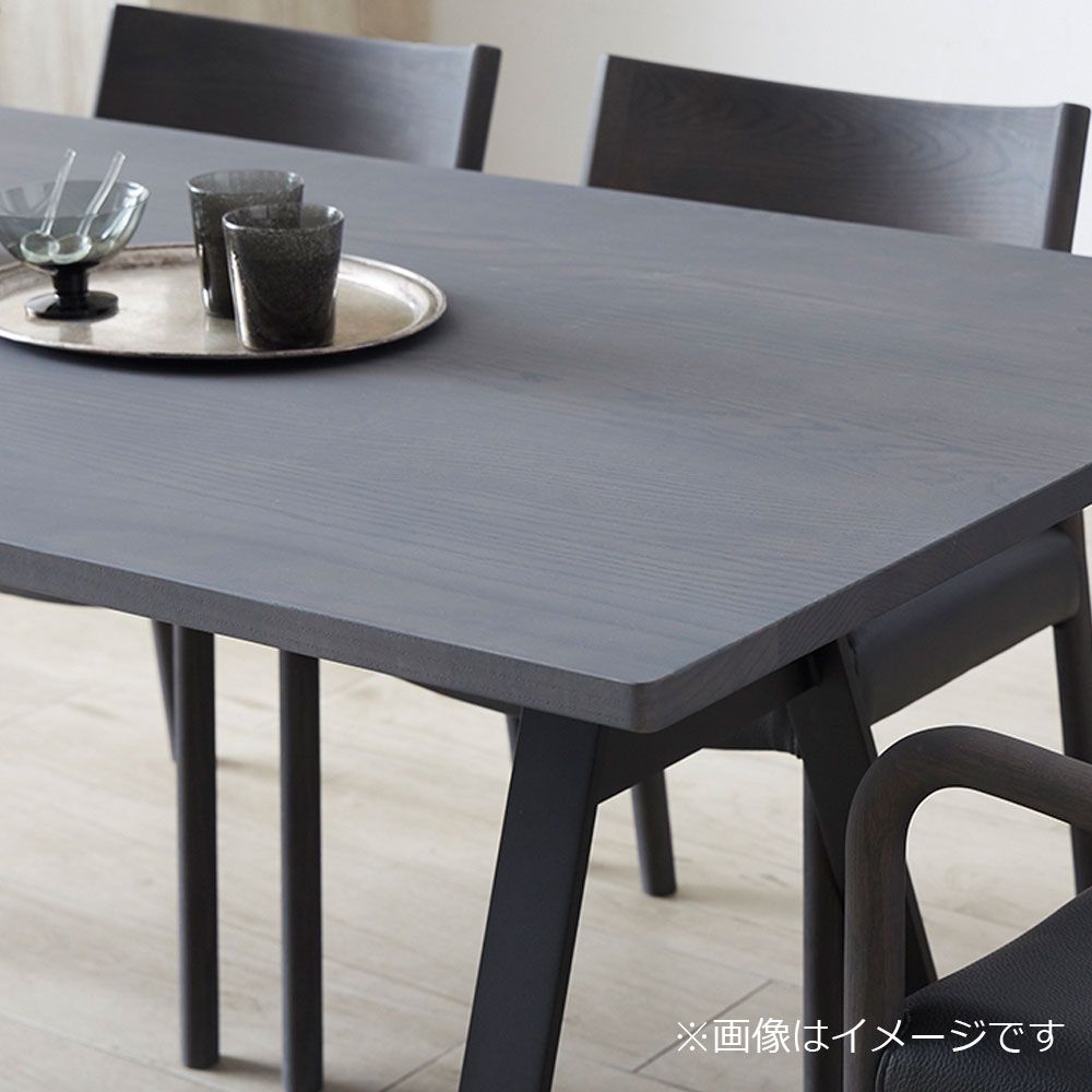ダイニングテーブル「フィルプラス」長方形スチールA脚タイプ 4サイズ エッジデザイン3種 樹種・塗装色5種【受注生産品】