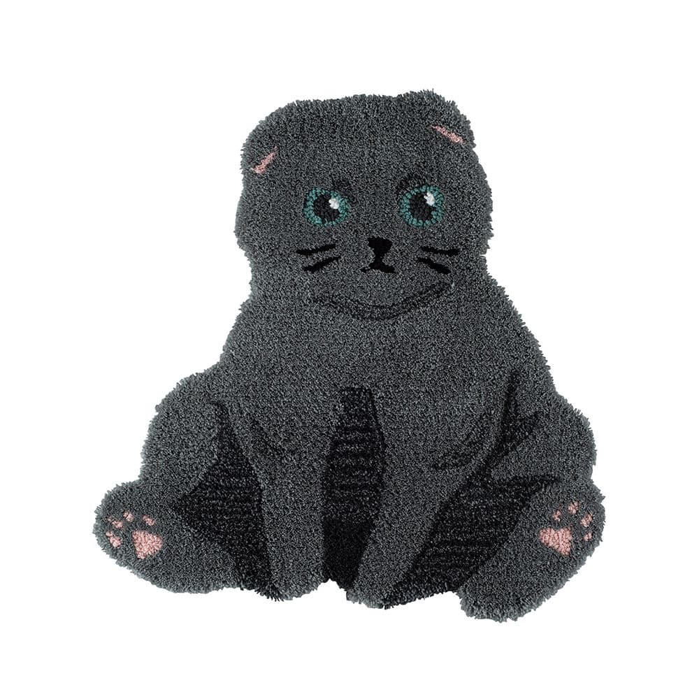 ラグ「スコスワリ」グレー 72ｘ70cm