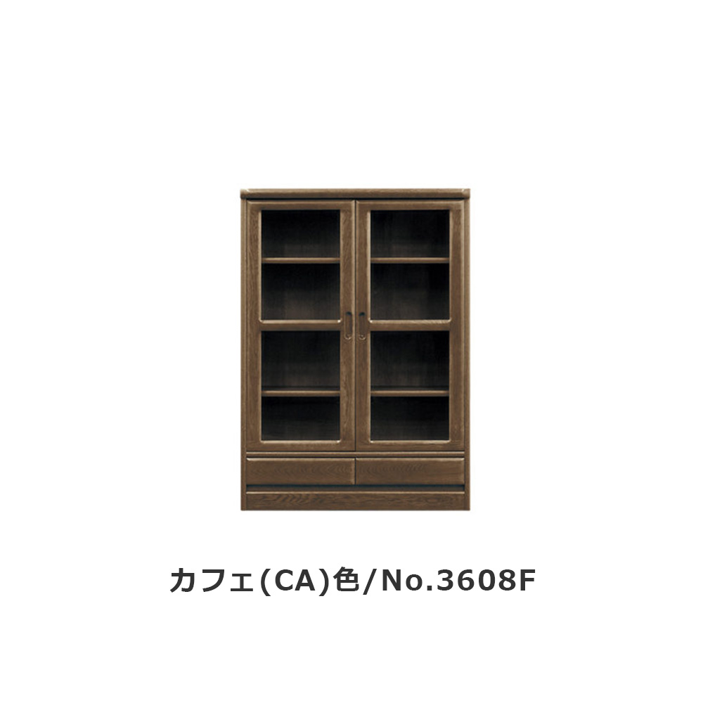 浜本工芸 書棚「No.3600F・No.3608F」開き戸タイプ 幅85.1cm 高さ120cm 全2色［No.3600］【受注生産品】