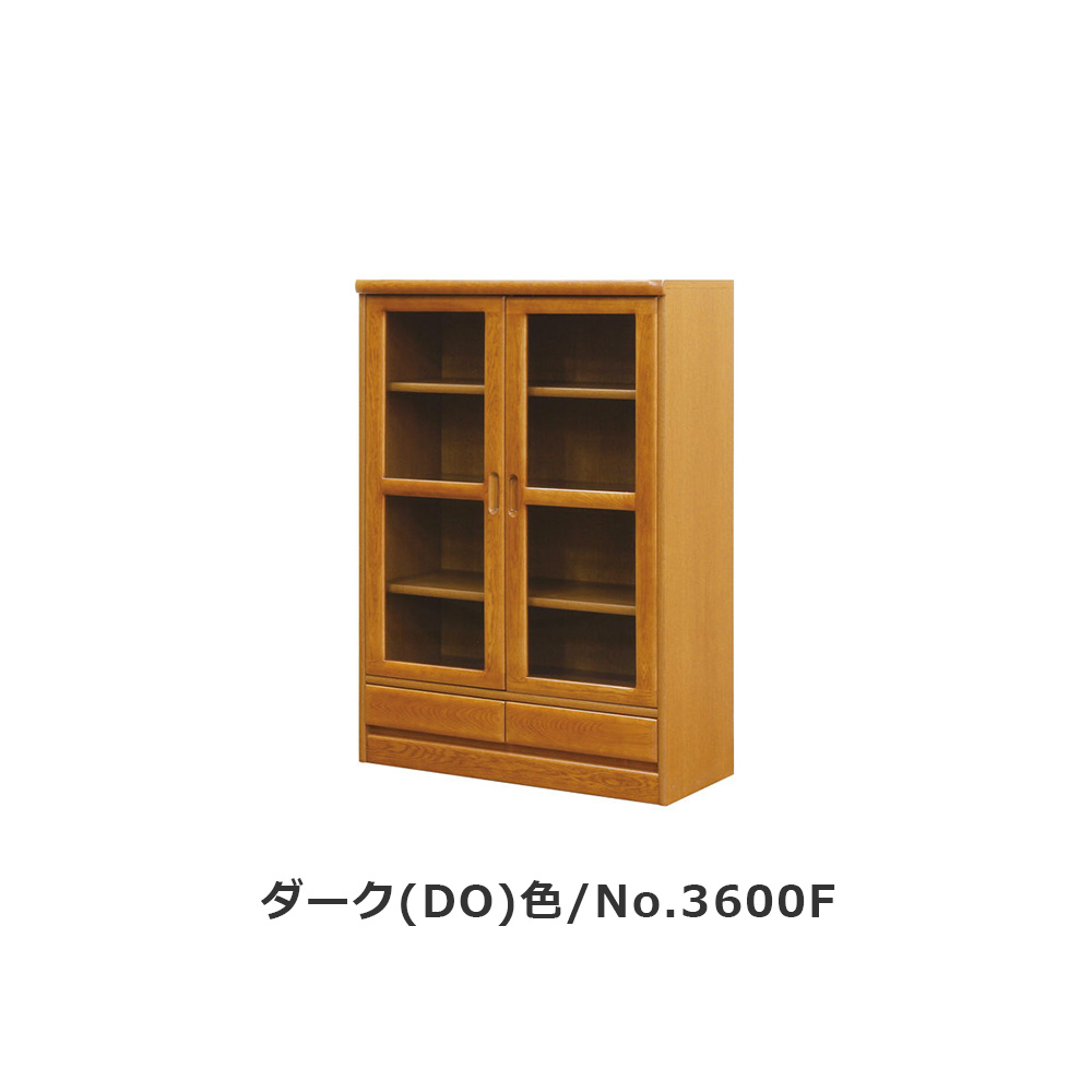 浜本工芸 書棚「No.3600F・No.3608F」開き戸タイプ 幅85.1cm 高さ120cm 全2色［No.3600］【受注生産品】