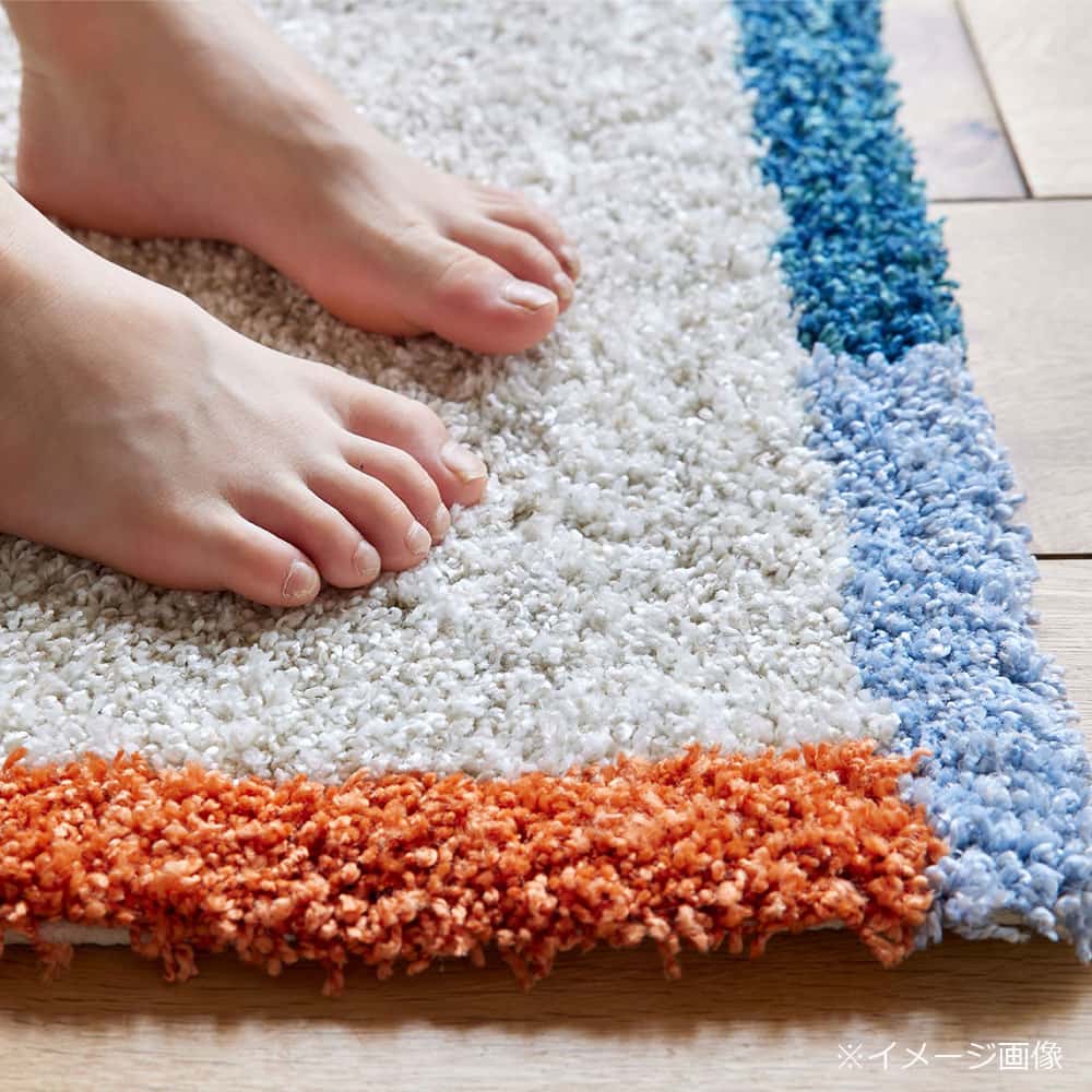 マット「カラーフレーム」 アイボリー 45ｘ75cm