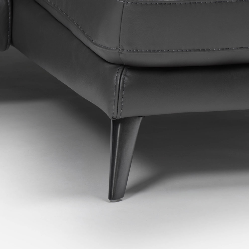 電動リクライニング カウチソファ 向かって右カウチ「L/S Motion 62（エルエスモーション62）」幅270cm 革シェールグレー色 #H-517E【期間限定セール・10%OFF】