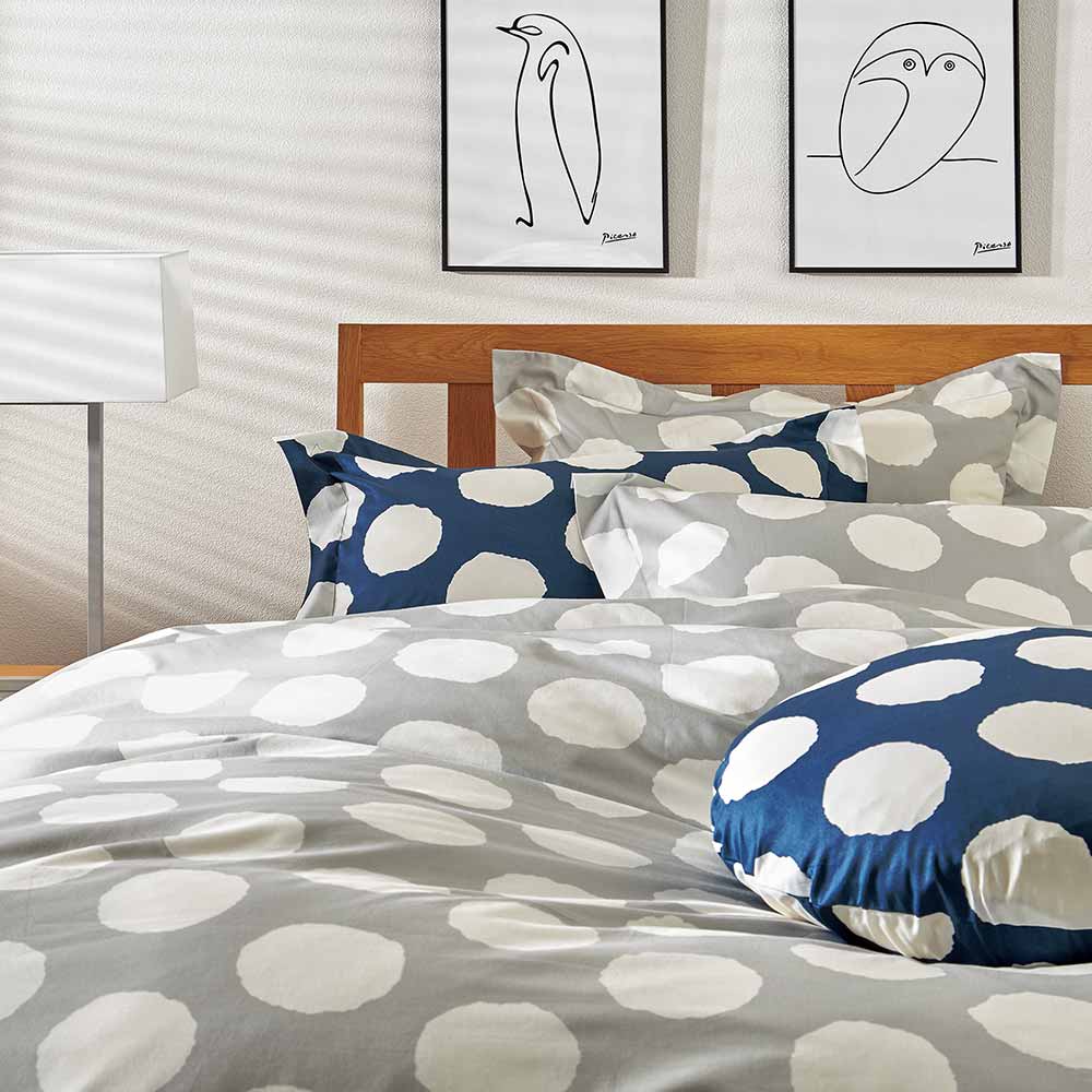 掛け布団カバー「URBANE CASA ドット」全2色 全3サイズ【受注生産品】