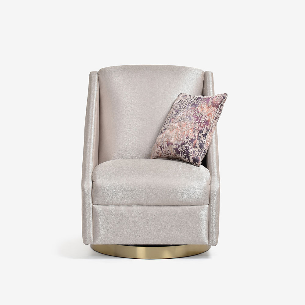 DURESTA（デュレスタ）アームチェア「Cirrus シラス」幅70cm 布＃Byzantium Petal クッション付き【次回入荷未定】【お手入れキットの特典付き】