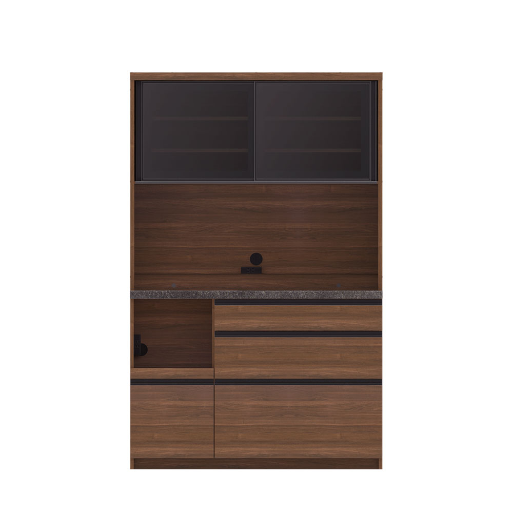 Pamouna（パモウナ）オープンボード「EMA-S1200R」幅120cm 奥行44.5cm 高さ188.5cm スライドドア レギュラーカウンター 全3色