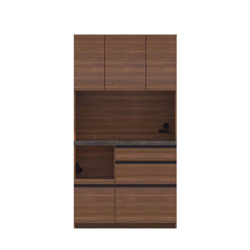 Pamouna（パモウナ）オープンボード「EMB-1000R」幅100cm 奥行50cm 高さ188.5cm 開き扉 レギュラーカウンター 全3色