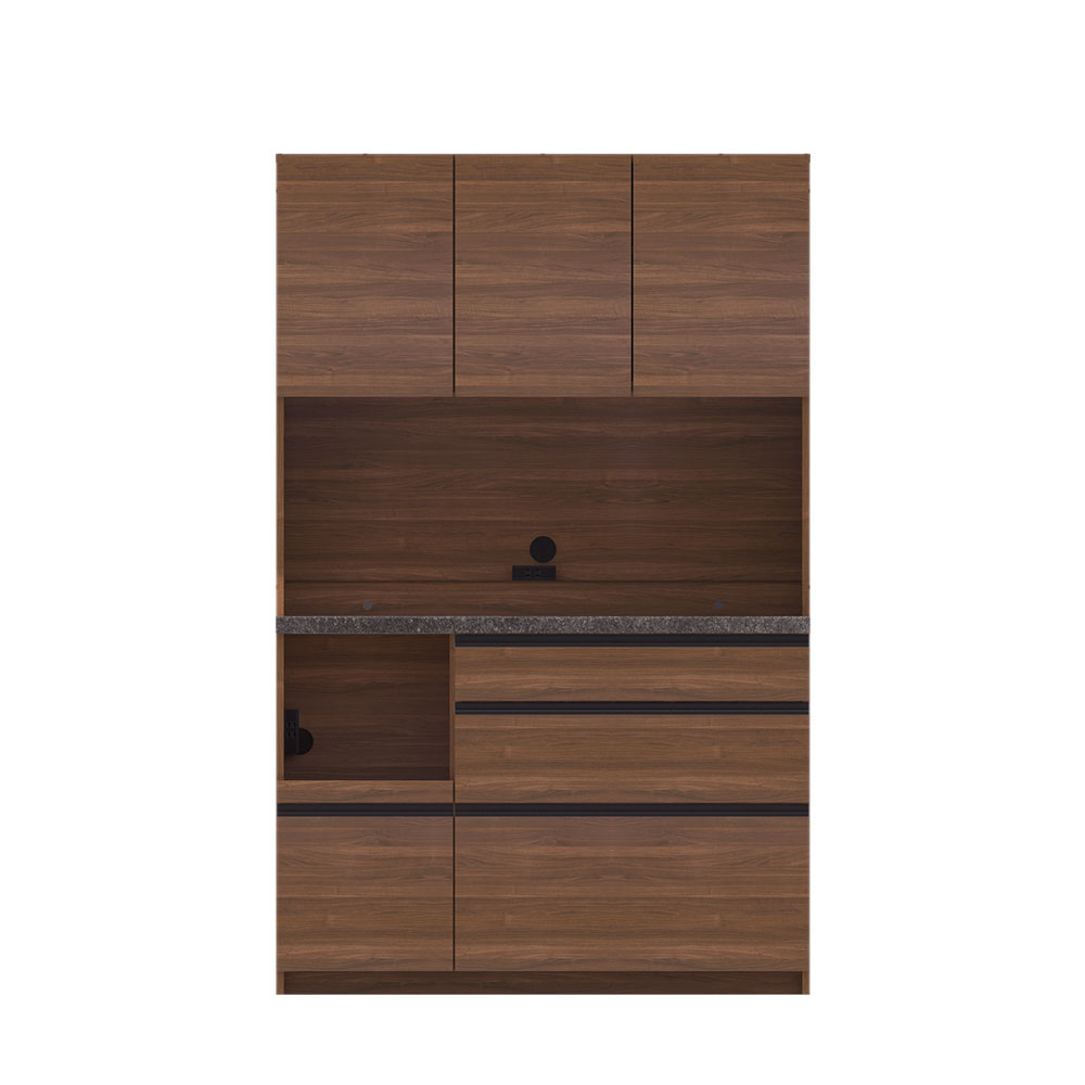 Pamouna（パモウナ）オープンボード「EMB-1200R」幅120cm 奥行50cm 高さ188.5cm 開き扉 レギュラーカウンター 全3色