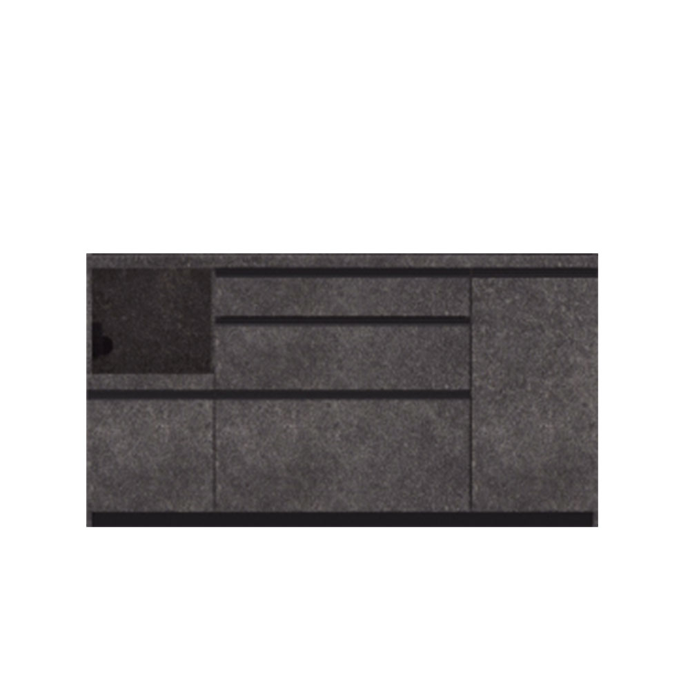 Pamouna（パモウナ）キッチンカウンター「EMA-S1600R下台」幅160cm 奥行44.5cm 高さ84.8cm レギュラーカウンター 全3色