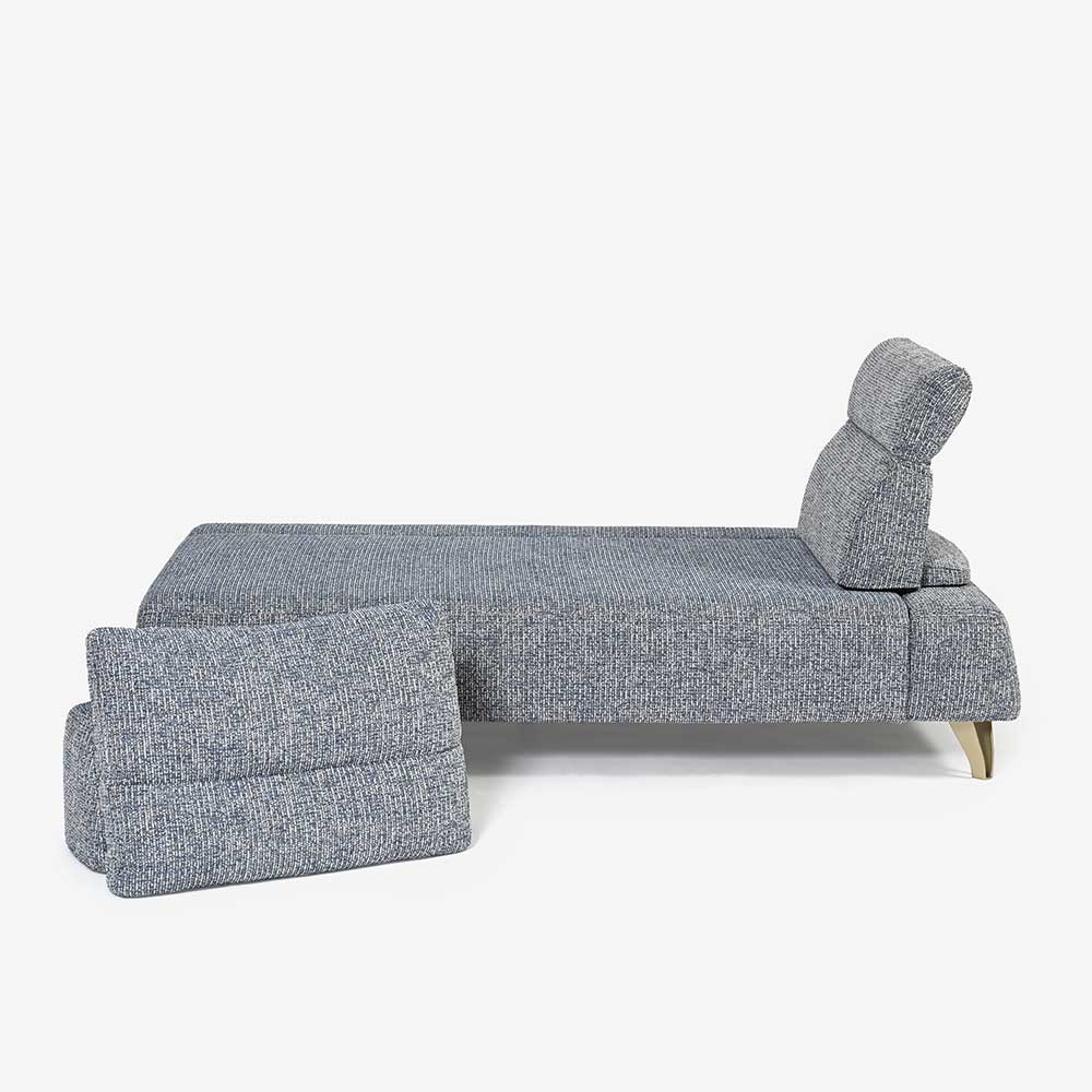 ソファ4点セット 「ミラージュNM」ソファベース向って右肘 カバーリング仕様 張地#布B MNR81 ブルー色 金属脚【受注生産品】【お手入れキットの特典付き】