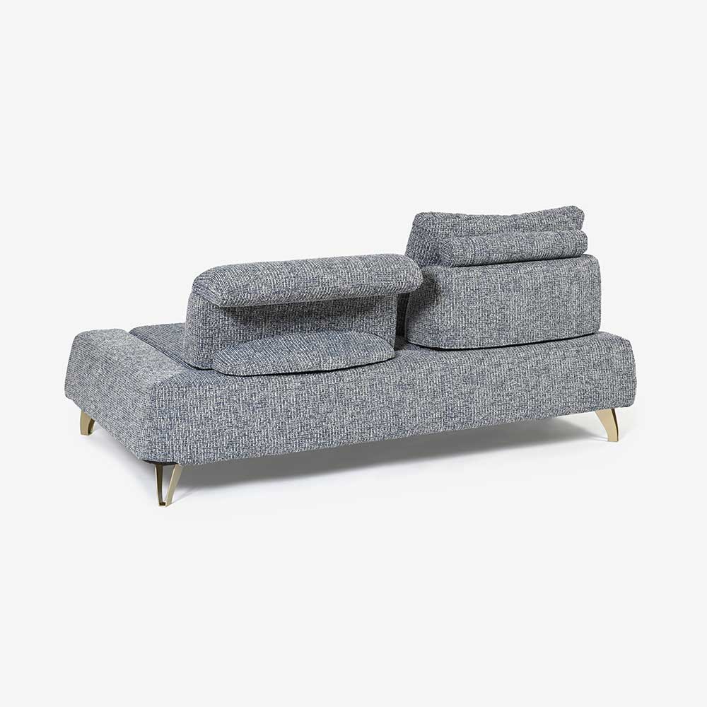 ソファ4点セット 「ミラージュNM」ソファベース向って右肘 カバーリング仕様 張地#布B MNR81 ブルー色 金属脚【受注生産品】【お手入れキットの特典付き】