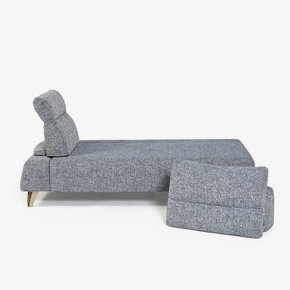 ソファ4点セット 「ミラージュNM」ソファベース向って左肘 カバーリング仕様 張地#布B MNR81 ブルー色 金属脚【受注生産品】【お手入れキットの特典付き】