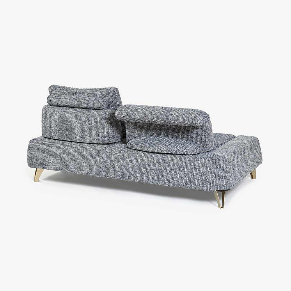 ソファ4点セット 「ミラージュNM」ソファベース向って左肘 カバーリング仕様 張地#布B MNR81 ブルー色 金属脚【受注生産品】【お手入れキットの特典付き】