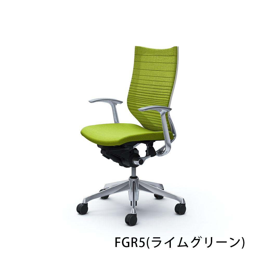 「バロンチェア CP45BW-FGR」ハイバック 座面/クッション 背/グラデーションサポートメッシュ フレーム/ポリッシュ ボディーカラー/ホワイト デザインアーム 張地全6色【受注生産品】okamura(オカムラ)