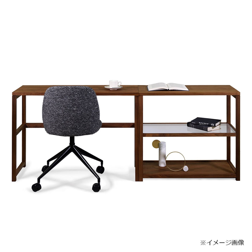 MASTERWAL（マスターウォール）シェルフ「KAKTAS カクタス KKTSFG-8072-WN」幅80cm ウォールナット材オイル仕上げ 【受注生産品】