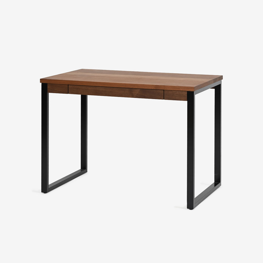 MASTERWAL（マスターウォール）デスク「WIN ウィン WIDE100SL-WN」幅100cm ウォールナット材 オイル仕上げ スチール脚ブラック 【受注生産品】