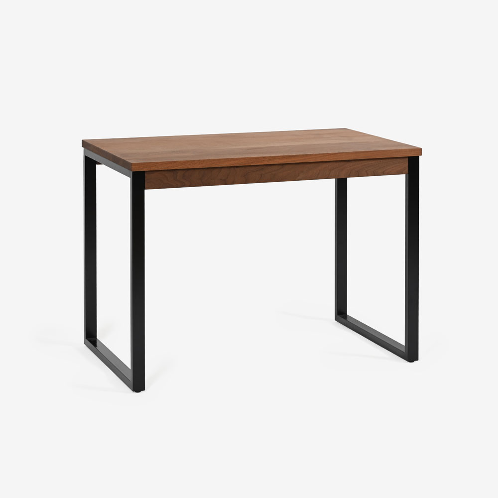 MASTERWAL（マスターウォール）デスク「WIN ウィン WIDE100SL-WN」幅100cm ウォールナット材 オイル仕上げ スチール脚ブラック 【受注生産品】