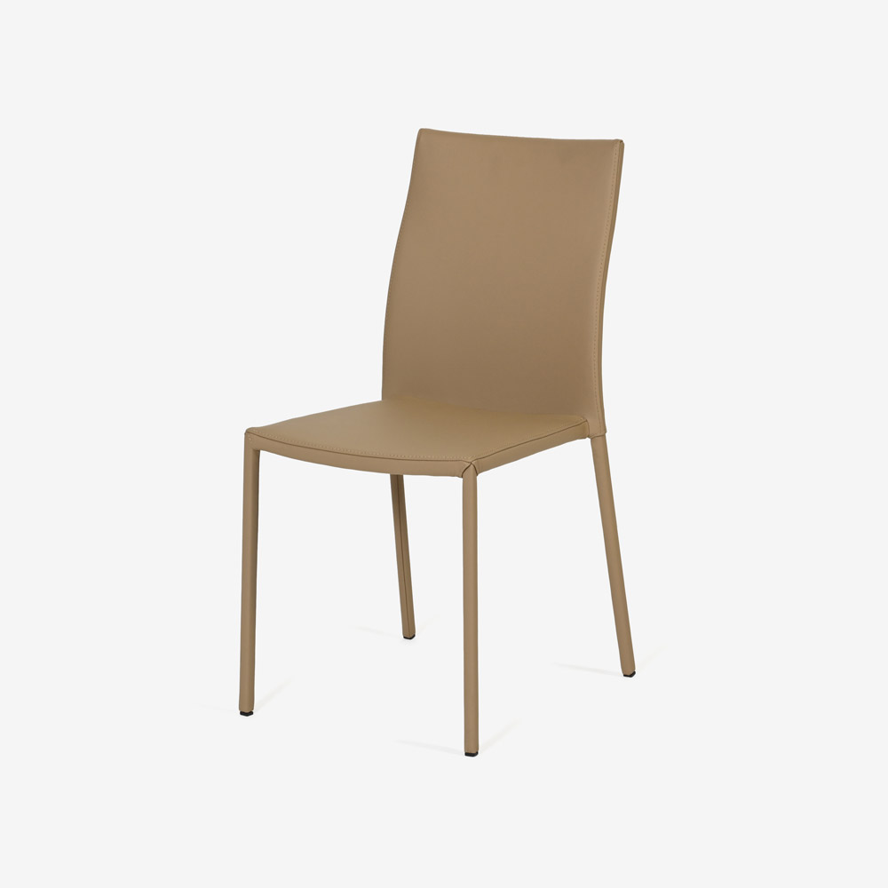 ligne roset（リーン・ロゼ）ダイニングチェア「ロゼスリム」革ベージュ【受注生産品】