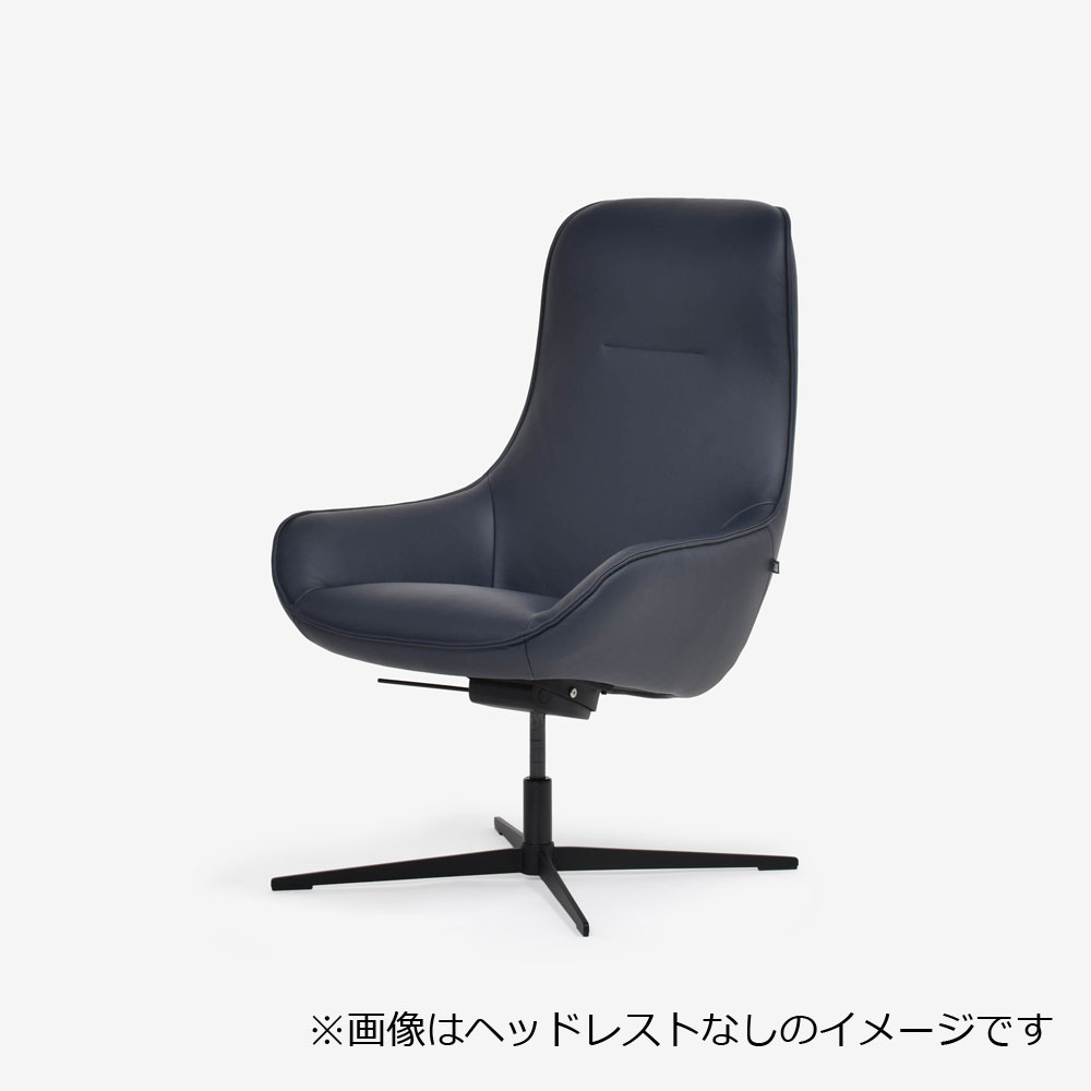 ROLF BENZ（ロルフベンツ）アームチェア「メグ」革グレーブルー色 ＃38.109