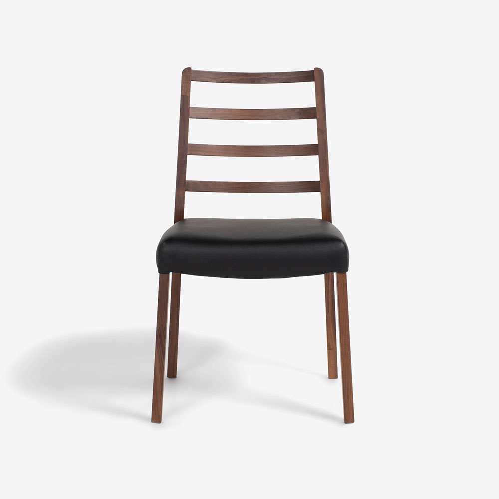 ダイニングセット「シネマ2」ウォールナット材 テーブル3サイズ 座面PVC2色