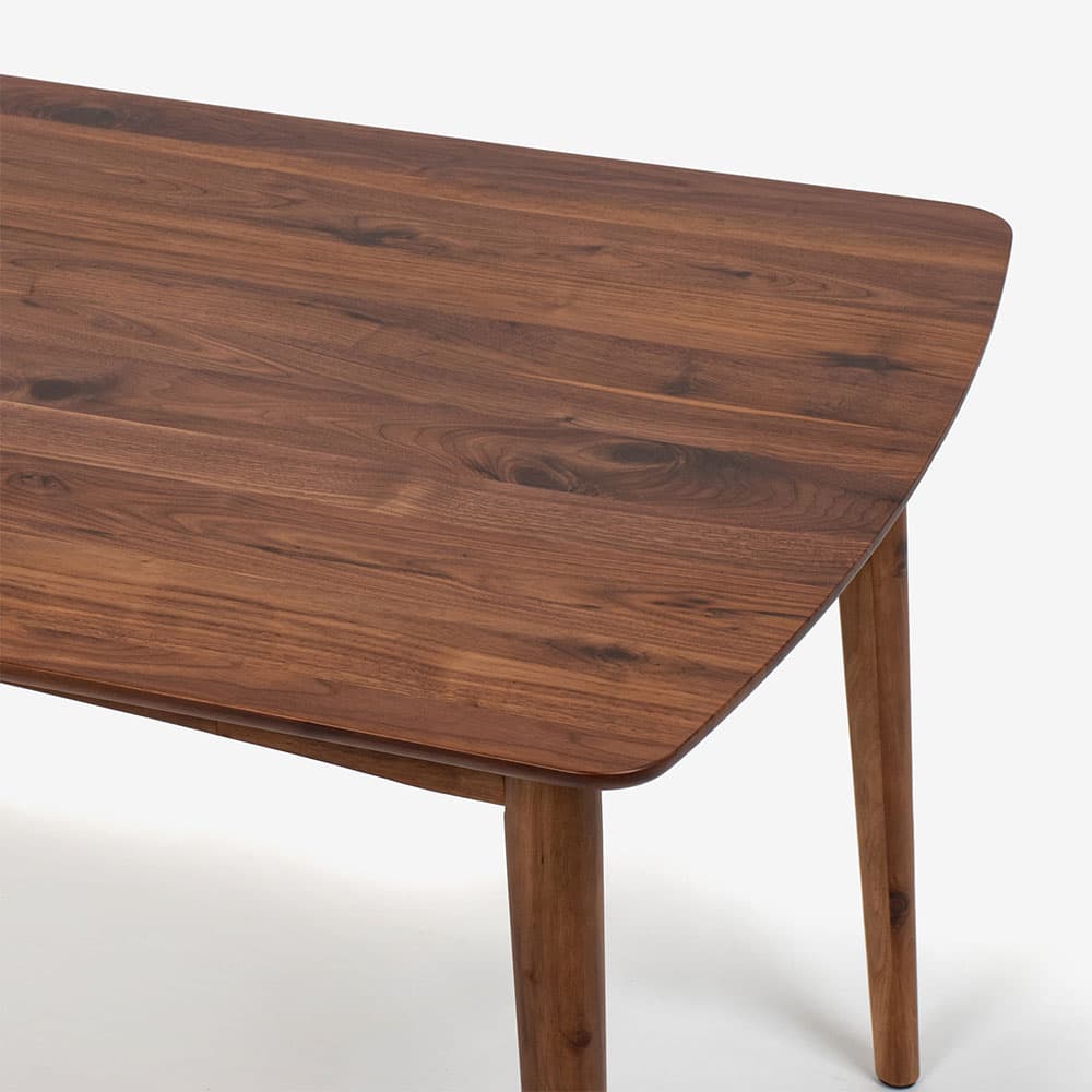 ダイニングセット「シネマ2」ウォールナット材 テーブル3サイズ 座面PVC2色