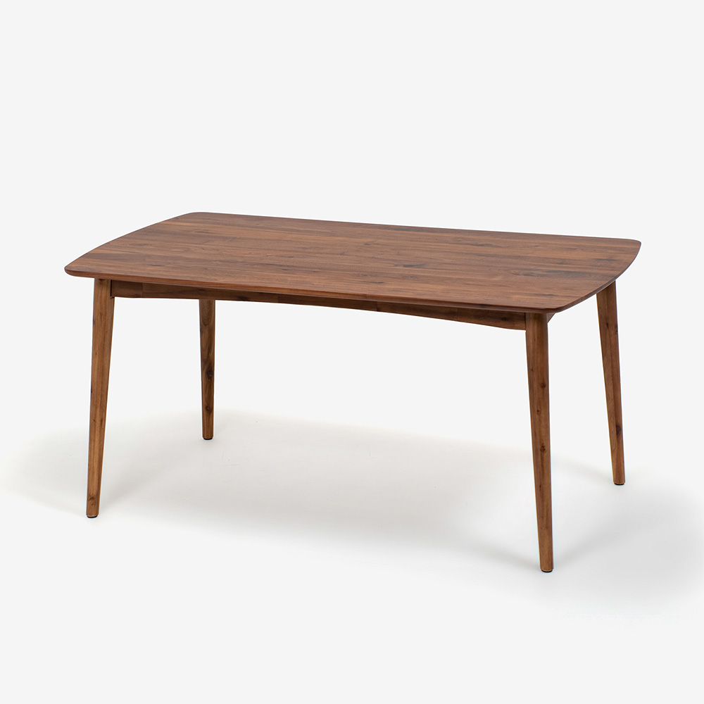 ダイニングセット「シネマ2」ウォールナット材 テーブル3サイズ 座面PVC2色