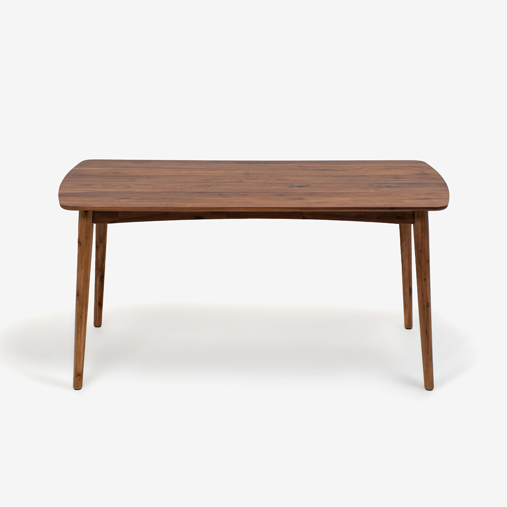 ダイニングセット「シネマ2」ウォールナット材 テーブル3サイズ 座面PVC2色