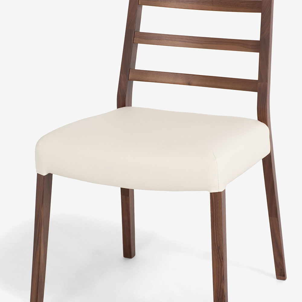 ダイニングセット「シネマ2」ウォールナット材 テーブル3サイズ 座面PVC2色