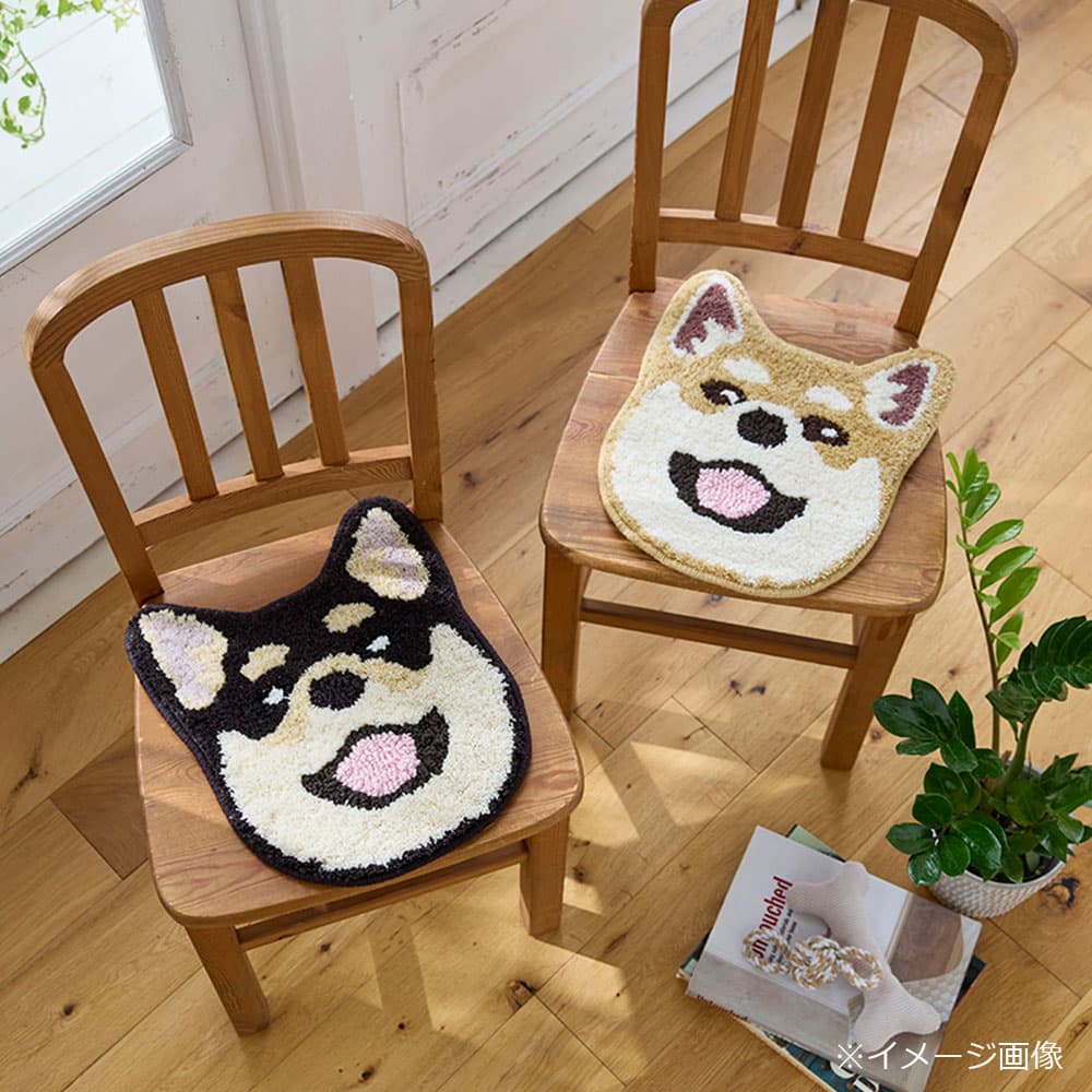 チェアパッド 「イヌカオ」シバイヌ 全2色