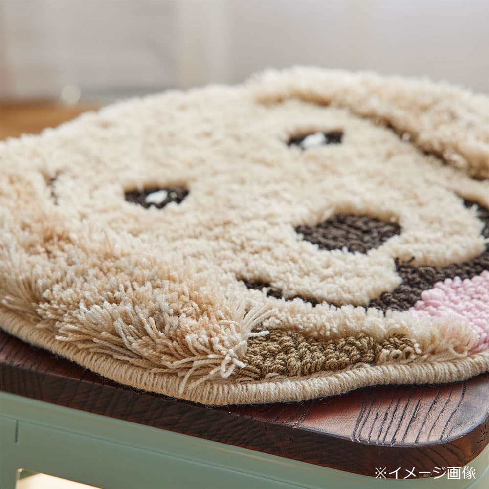 チェアパッド 「イヌカオ」＃58ゴールデン