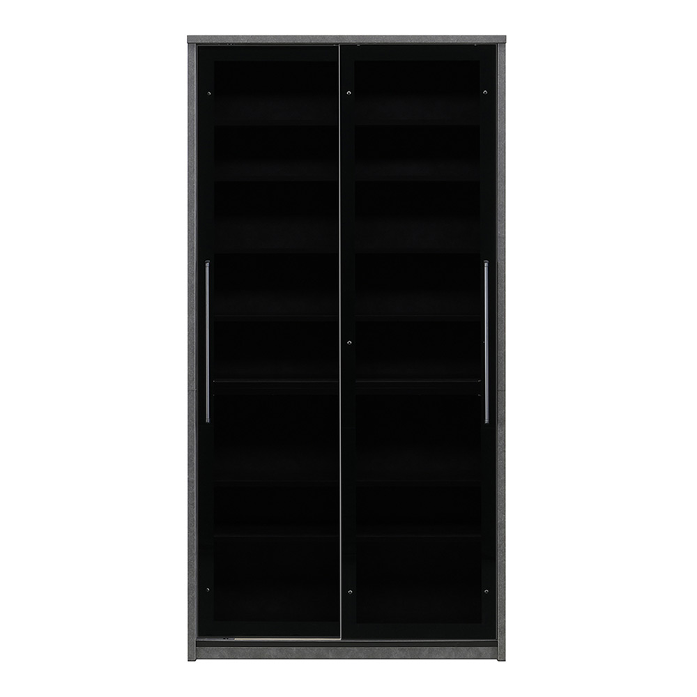 ダイニングボード「ガロ 100」幅100cm 奥行46cm 高さ197cm ガラス扉 引き戸タイプ【オンラインショップ限定品】