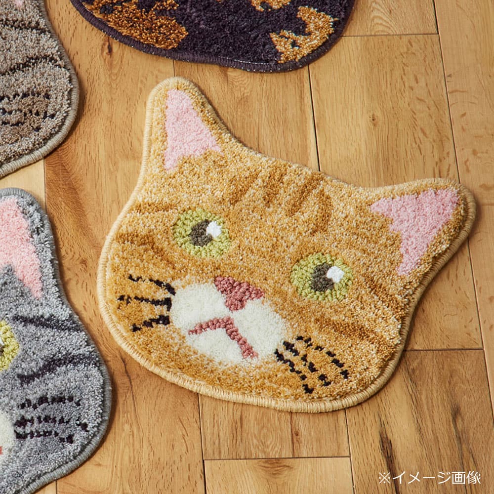 チェアパッド 「ネコカオ」＃46チャトラ