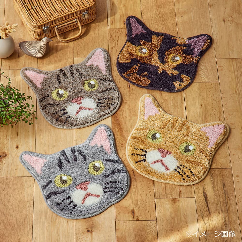 チェアパッド 「ネコカオ」＃46チャトラ