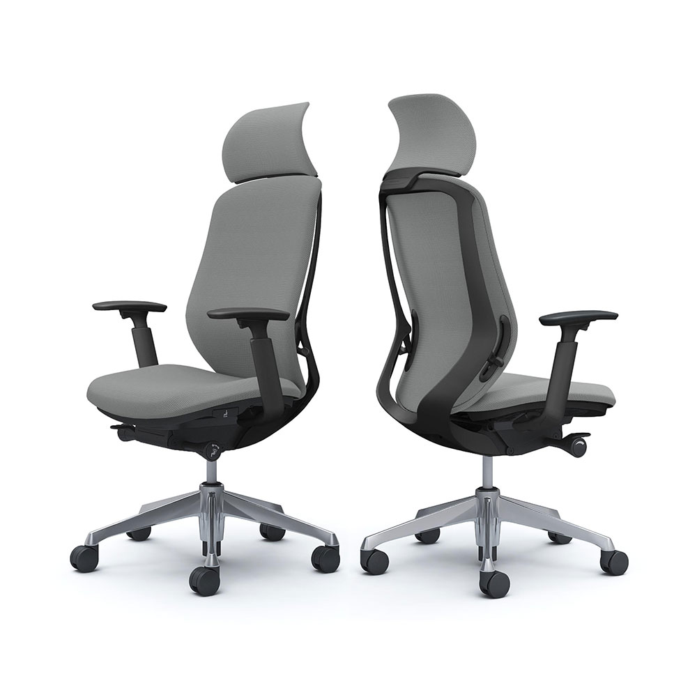 「シルフィー エクストラハイバック」背・座面/クッション ボディーカラー/ブラック 脚/2タイプ 張地/4色【受注生産品】okamura(オカムラ)