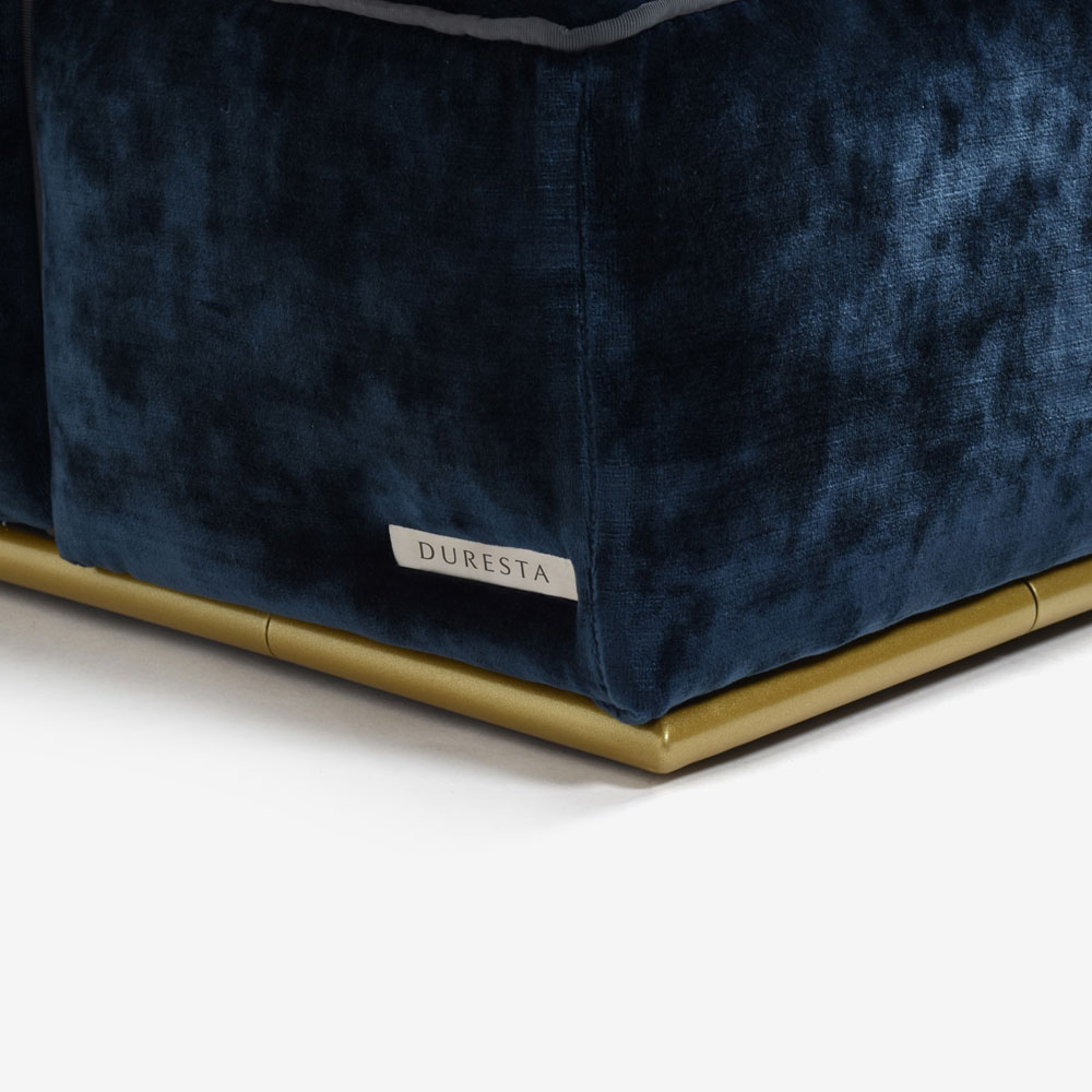 DURESTA（デュレスタ）ソファ「Stratus ストラタス」幅210cm 布＃Flatiron Midnight【お手入れキットの特典付き】