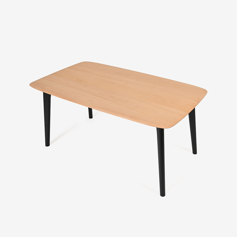 ダイニングテーブル 「トリート」ブナ材 天板 NM色/脚 BP色 全4サイズ【受注生産品】