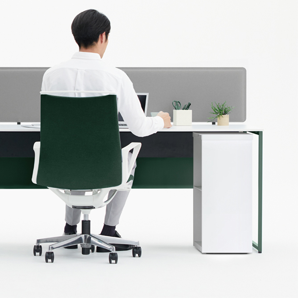 デスクワゴン「SOLISTE ソリスト DD33AA」奥行60cm用　全2色【受注生産品】