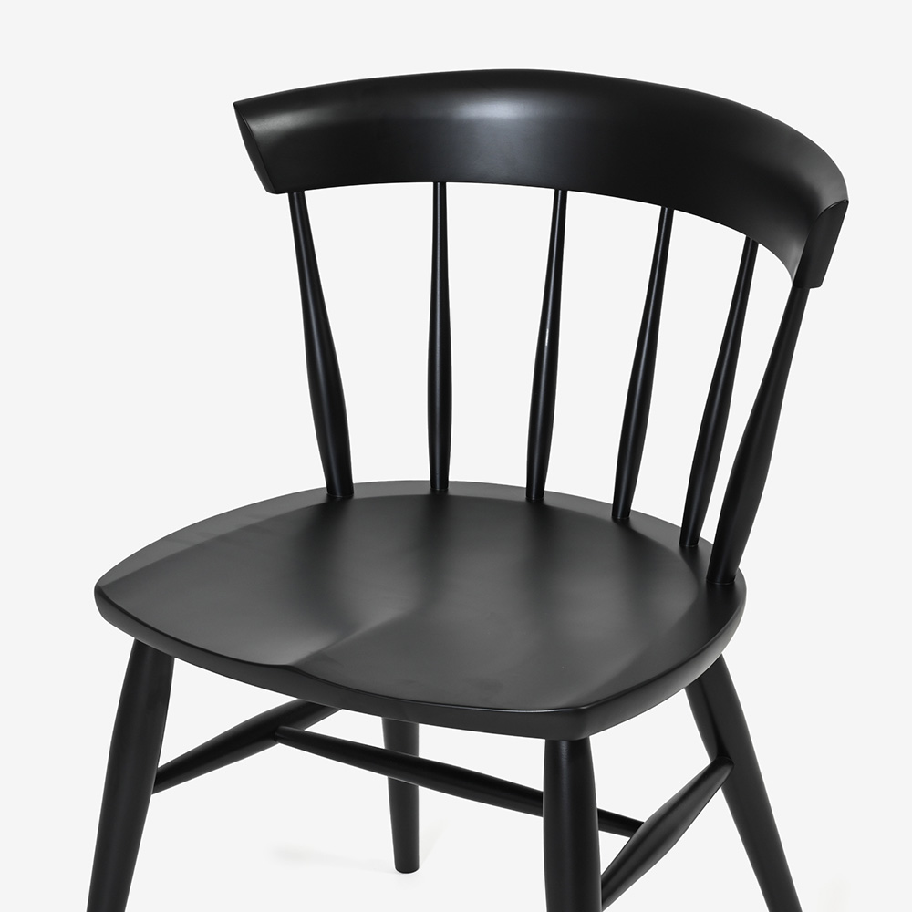 ダイニングセット「トリート」ブナ材 テーブル 天板NM色/脚BP色 ＋チェア NM色2脚 BP色2脚 全4サイズ【受注生産品】