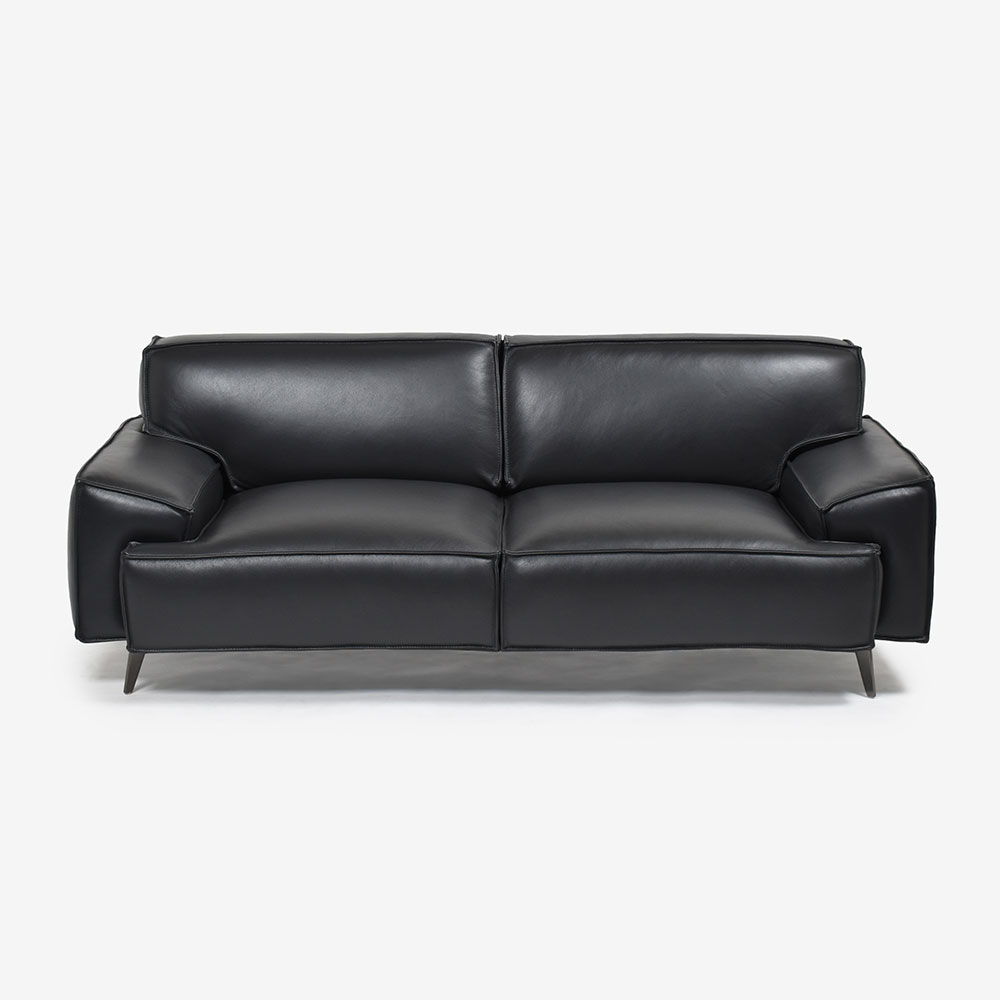 ソファ 3人掛け 「L/S 78（エルエス78）」幅202cm 革#J/S-180E スレートグレー色【セール対象品のため22%OFF】【お手入れキットの特典付き】