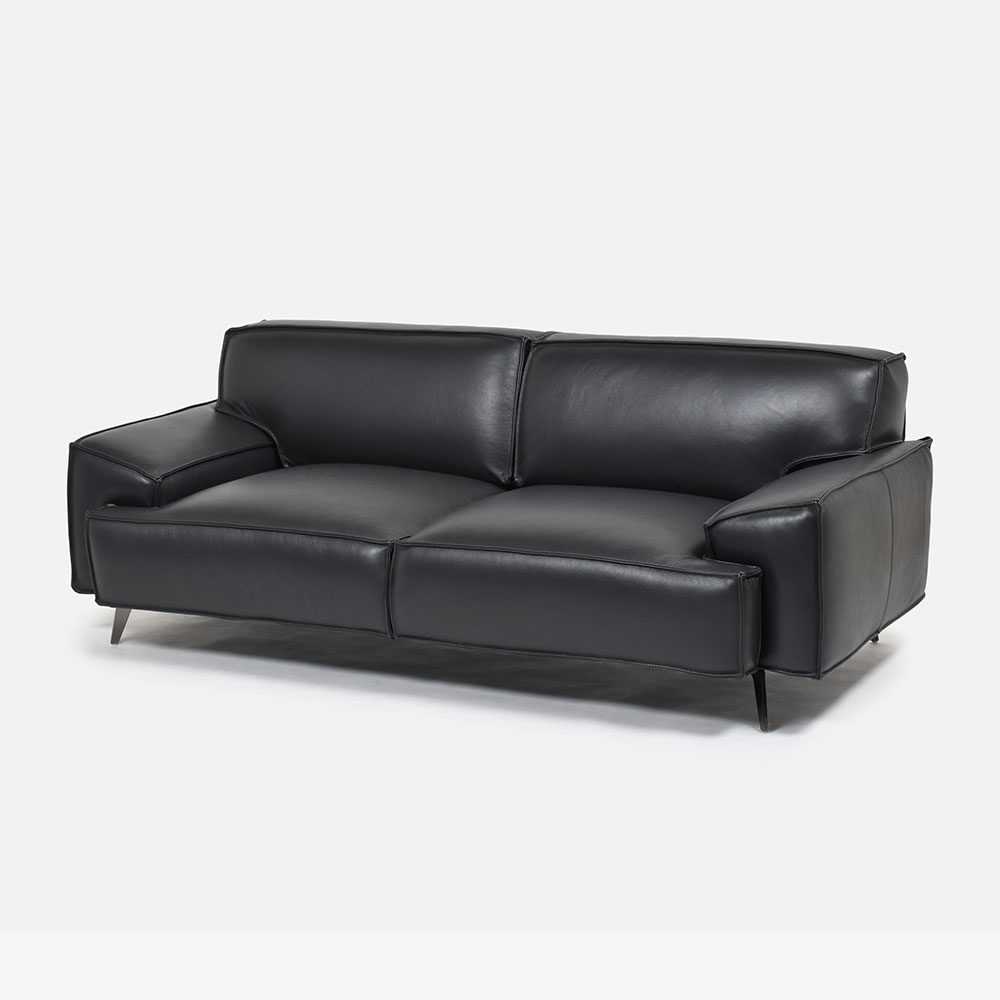 ソファ 3人掛け 「L/S 78（エルエス78）」幅202cm 革#J/S-180E スレートグレー色【セール対象品のため22%OFF】【お手入れキットの特典付き】