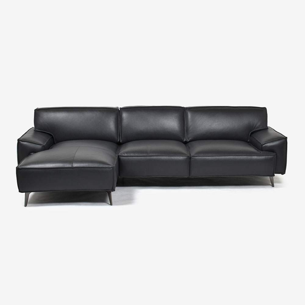 カウチソファ2点セット 向って左カウチ 「L/S 78（エルエス78）」幅275cm 革#J/S-180E スレートグレー色【セール対象品のため24%OFF】【お手入れキットの特典付き】