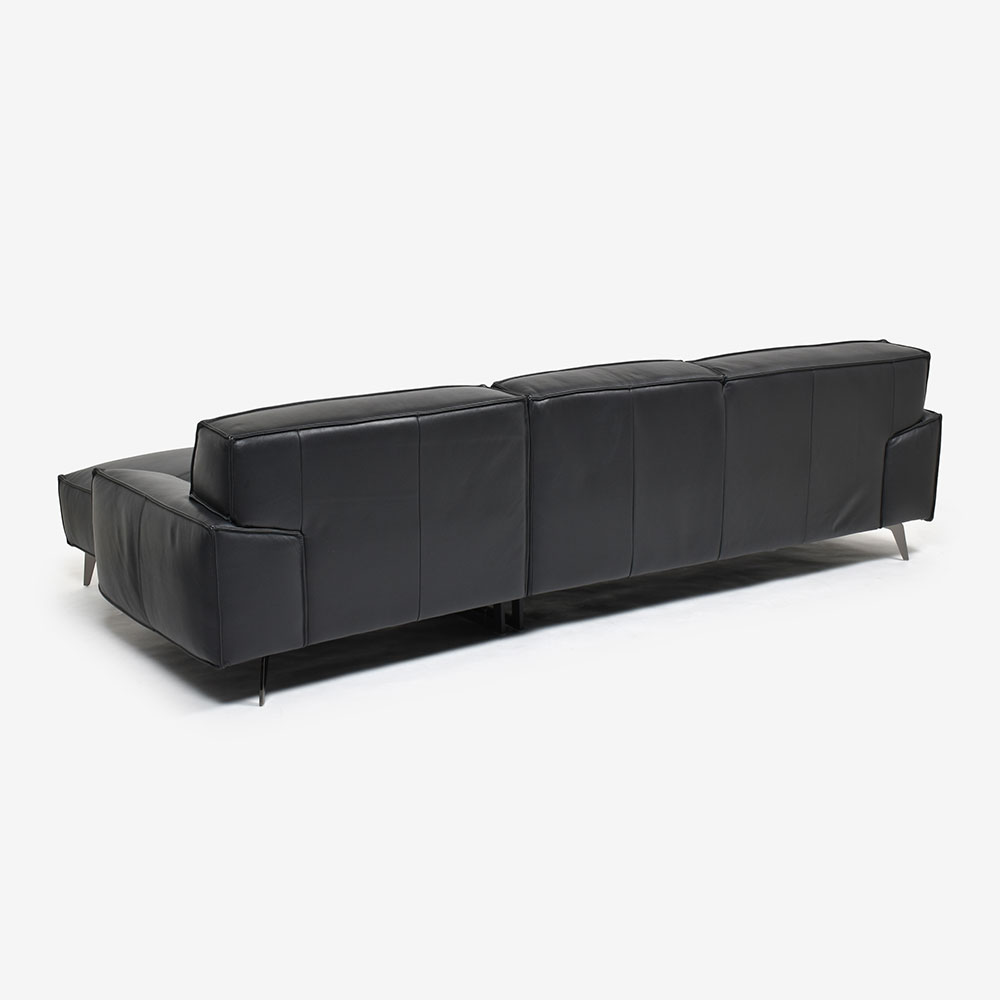 カウチソファ2点セット 向って右カウチ 「L/S 78（エルエス78）」幅275cm 革#J/S-180E スレートグレー色【セール対象品のため24%OFF】【お手入れキットの特典付き】