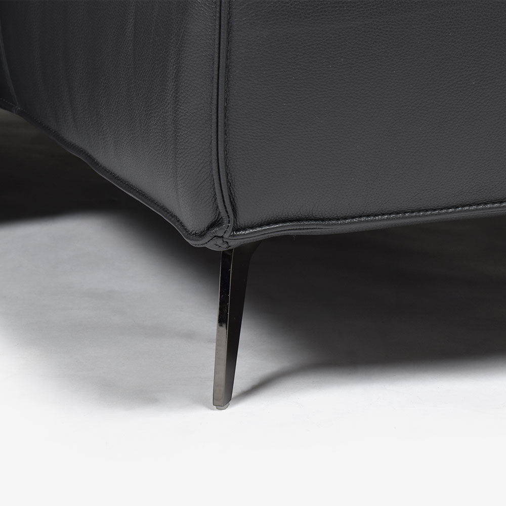 カウチソファ2点セット 向って左カウチ 「L/S 78（エルエス78）」幅275cm 革#J/S-180E スレートグレー色【セール対象品のため24%OFF】【お手入れキットの特典付き】