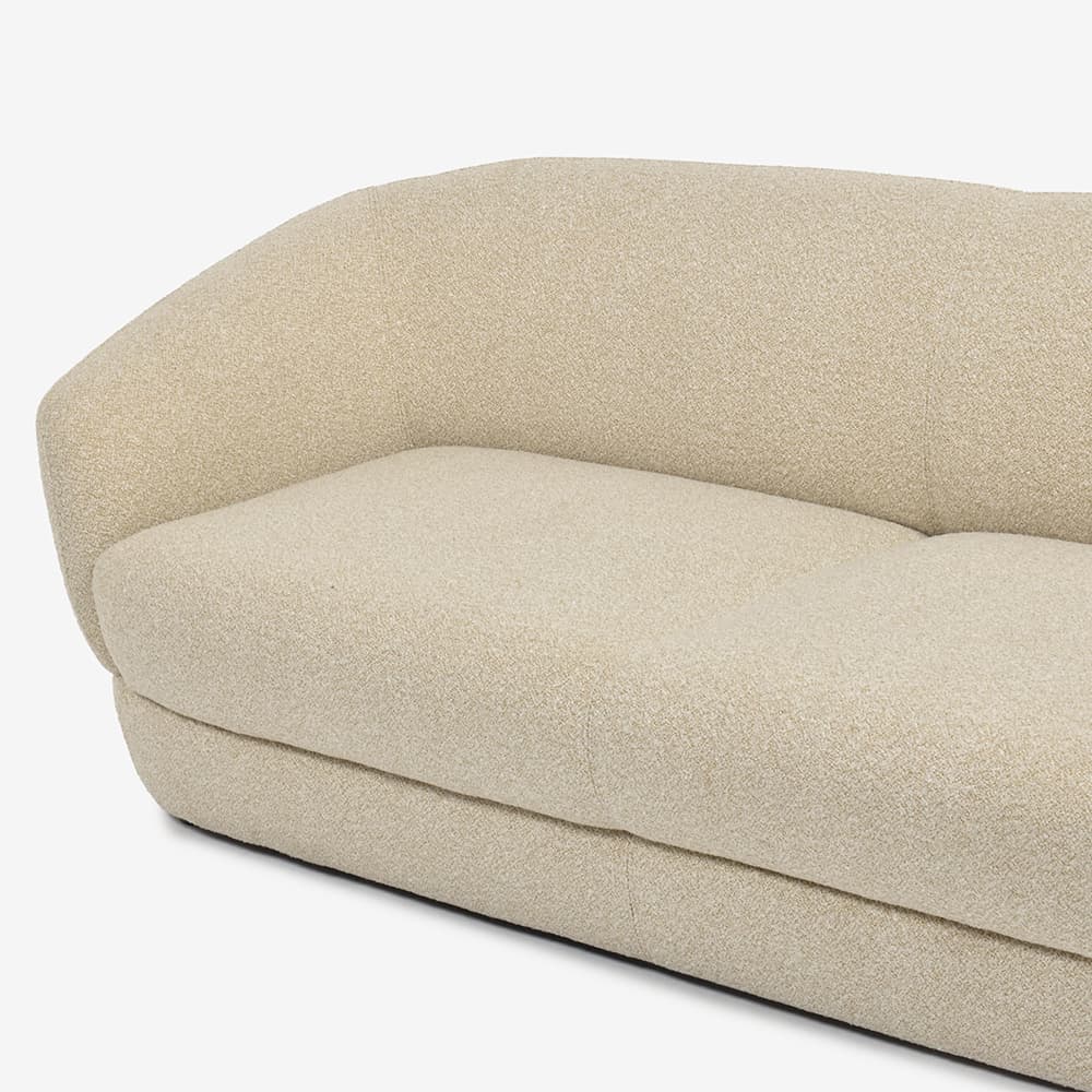 FaBBRica（ファブリカ）ソファ 3人掛け「FA-0695 メンフィス」幅204cm 布#FA-1 FAB-CLD-173 オート色【お手入れキットの特典付き】