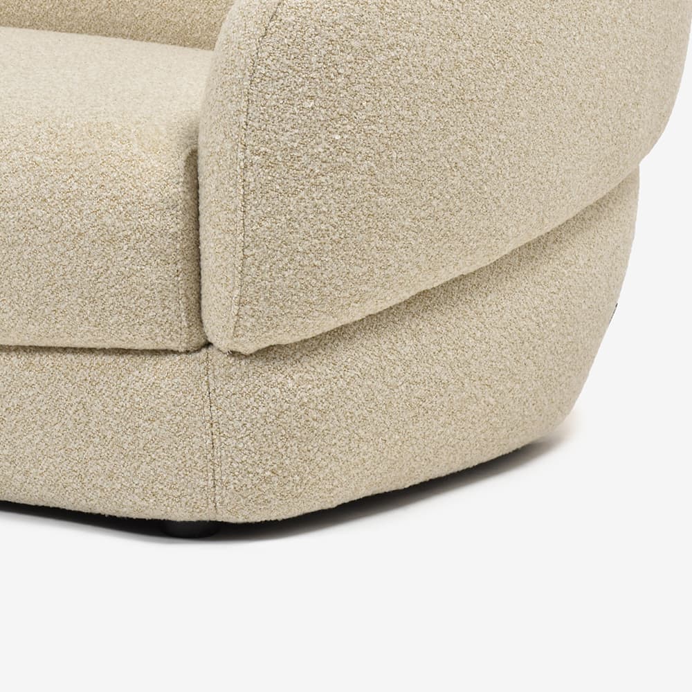 FaBBRica（ファブリカ）ソファ 3人掛け「FA-0695 メンフィス」幅204cm 布#FA-1 FAB-CLD-173 オート色【お手入れキットの特典付き】