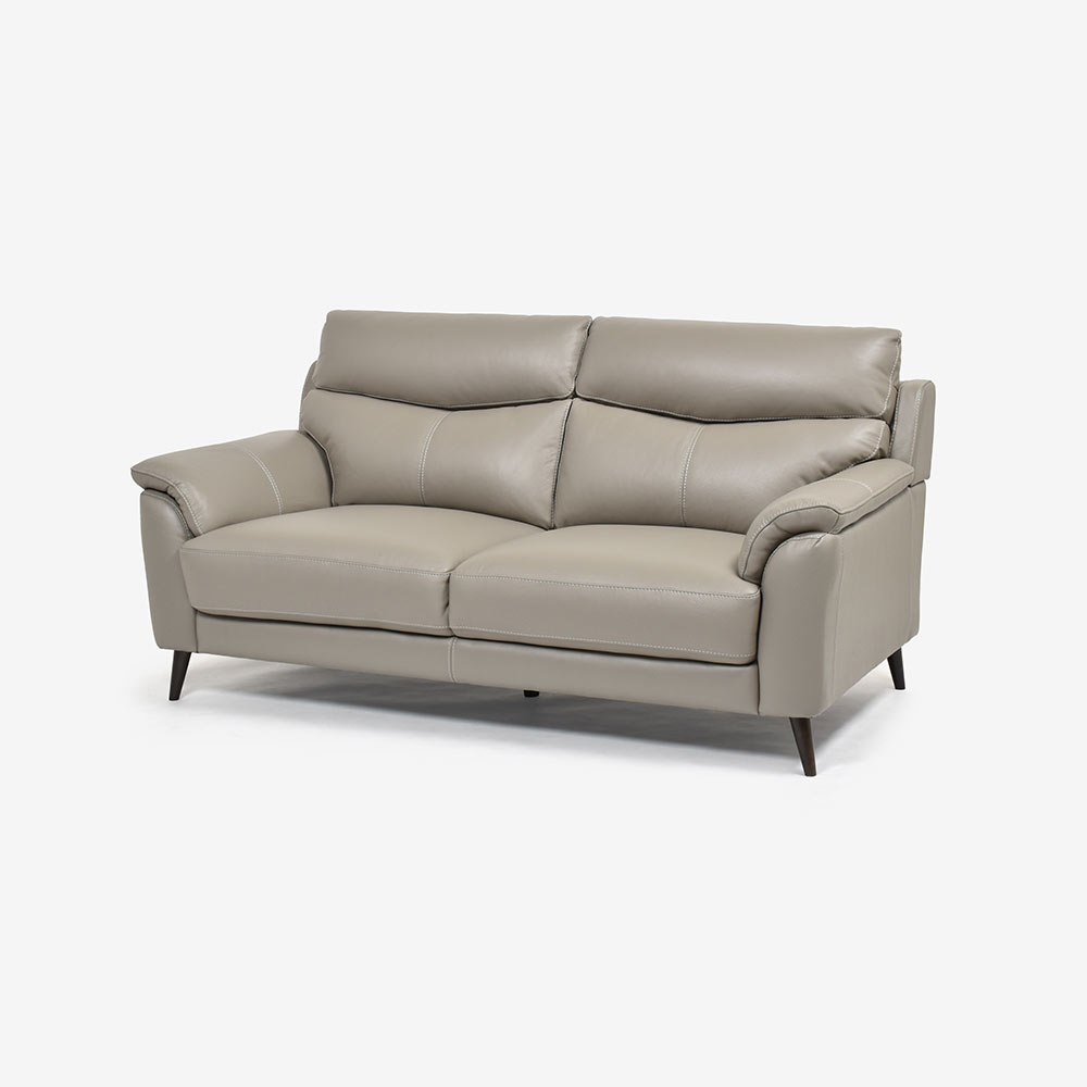 ソファ 2.5人掛け「ワルツ」幅194cm 半革#J-722A/PU トープ色【お手入れキットの特典付き】