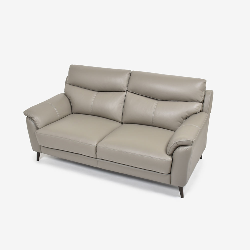 ソファ 2.5人掛け「ワルツ」幅194cm 半革#J-722A/PU トープ色【お手入れキットの特典付き】