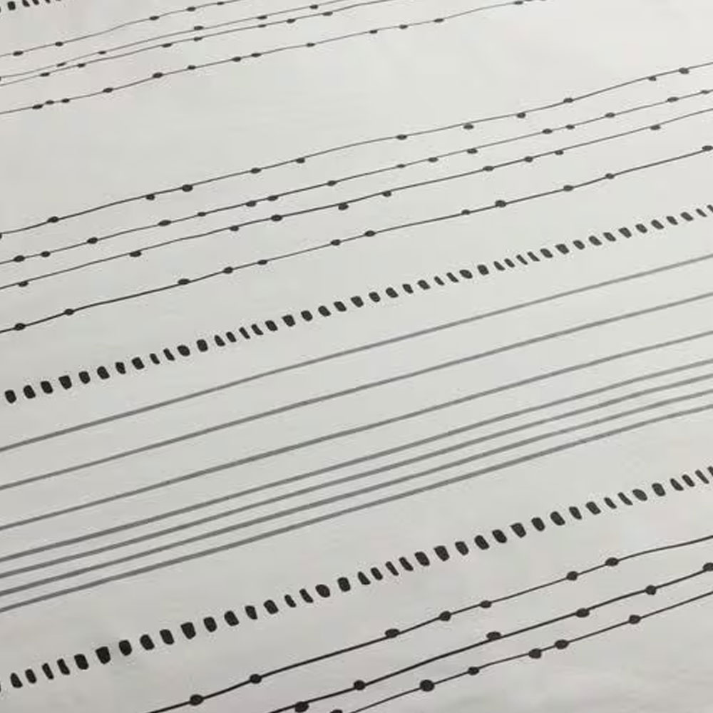 まくらカバー「ノマドボーダー」グレー色