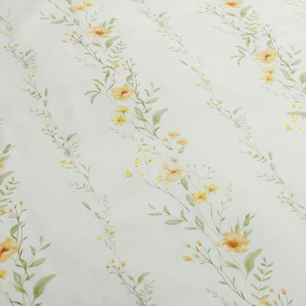 掛け布団カバー「ガーデンフラワー」イエロー色 全2サイズ